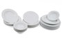 Hermia ZUM24Y200 Vajilla de 24 Piezas en Porcelana Blanca